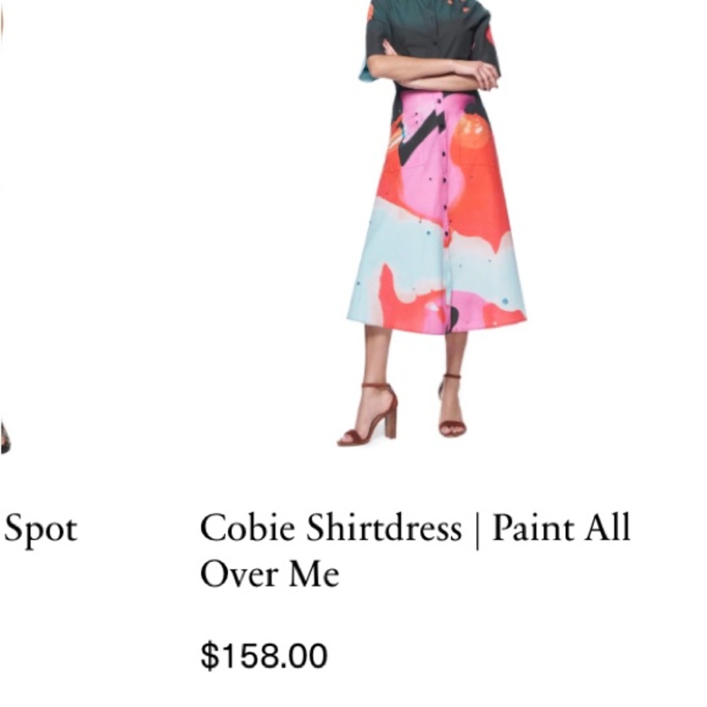 Multi color cotton dress.